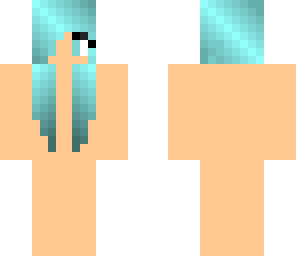 blue hair girl base