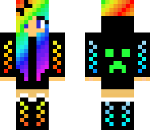rainbow creeper girl