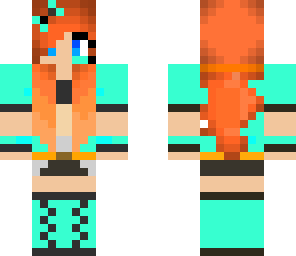 awesome blue gamer girl