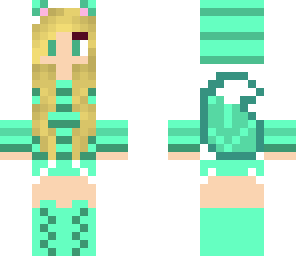 light green fox girl