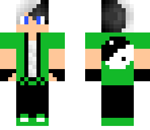 ying yang green boy