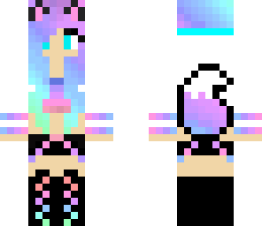rainbow wolf girl