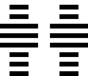 black and white