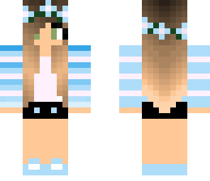 cute light blue girl