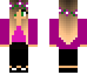 pink flower crown