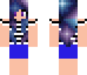 french galaxy hair girl