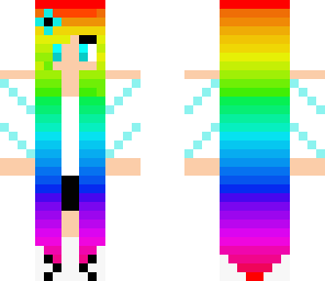 long hair rainbow girl