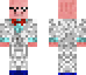 white suit pig