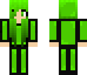 boxed neon green girl
