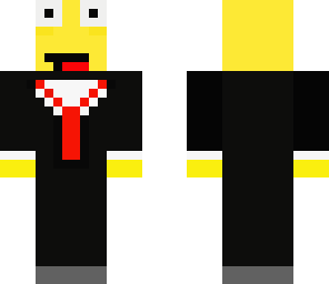 derpy yellow guy in a suit