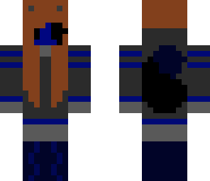eyeless fox brown hair gray skin