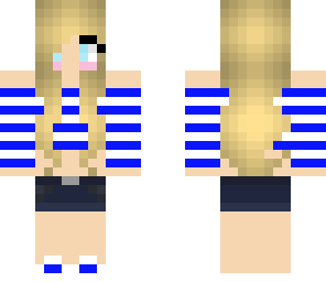 cute blue summer girl