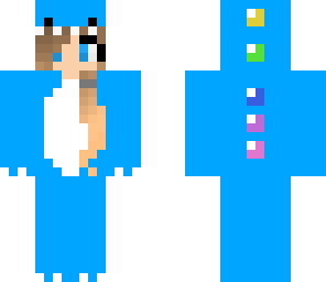 blue dino girl