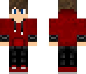 simple red hoodie