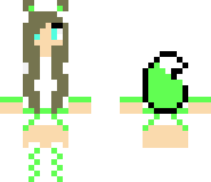green fox girl by ellegamer