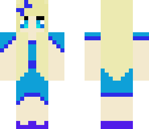 blue dress girl