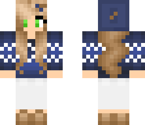 modest blue girl hi