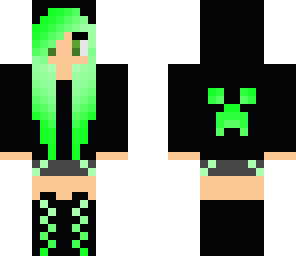 cute green girl