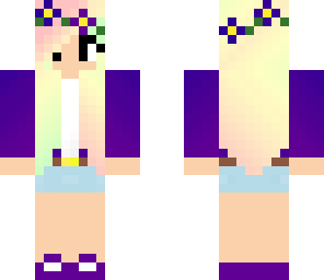 purple and blue