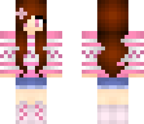 pink cozy sweater girl