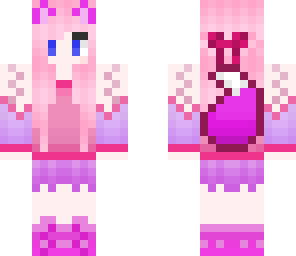 pink wolf girl