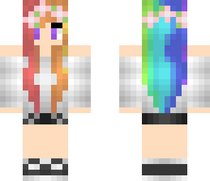 rainbow hair girl