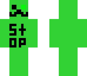 creeper with headphones and scouter