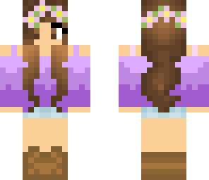 beautiful purple girl
