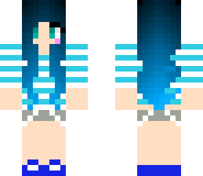 stripy blue girl