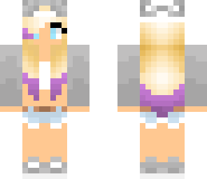 purple and blonde hair girl