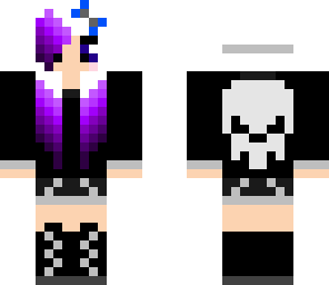 skull hoodie girl
