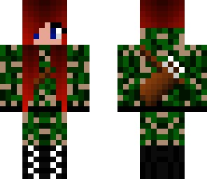 red head camo girl archer