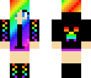 rainbow creeper girl