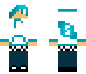 blue white boy