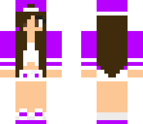 brown hair purple tomboy