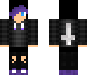 purple goth boy