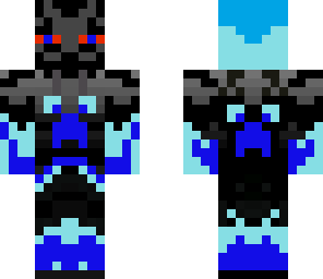 blue enderman with cap