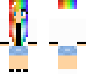 white rainbow girl