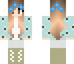 edit of blue flower girl
