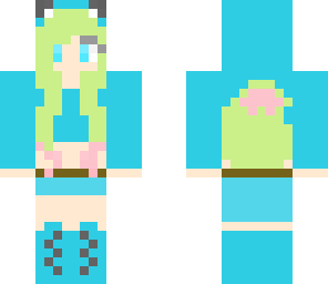 blue cute girl