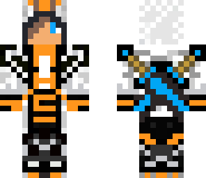 hunter with diamond swords