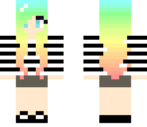 rainbow hair girl