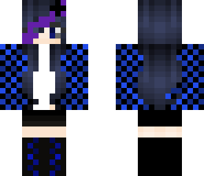 blue haired girl