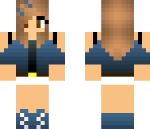 dark blue summer girl
