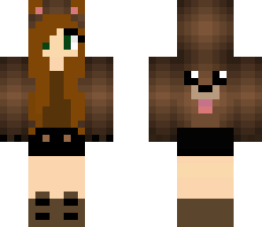 cute brunette bear girl