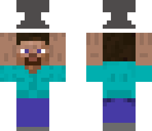 steve holding an anvil
