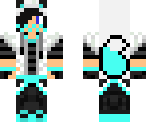 blue wolf boy with bandana
