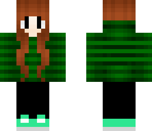 green hoodie girl