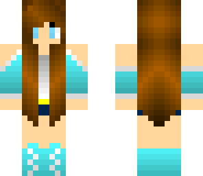 light blue summer girl