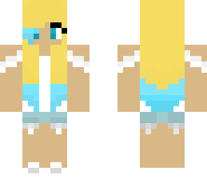 blonde with blue highlights